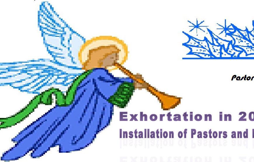Installation of Pastors and Elders