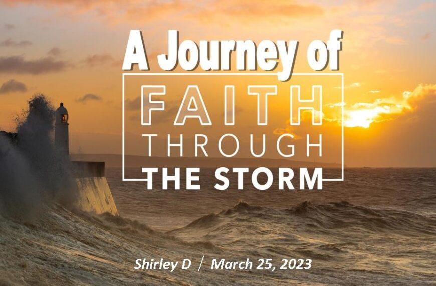 A Journey of Faith through Storm